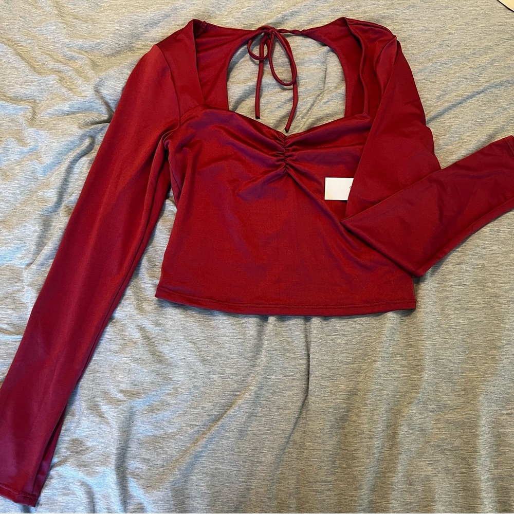 Chic Mauve Long Sleeve Blouse
